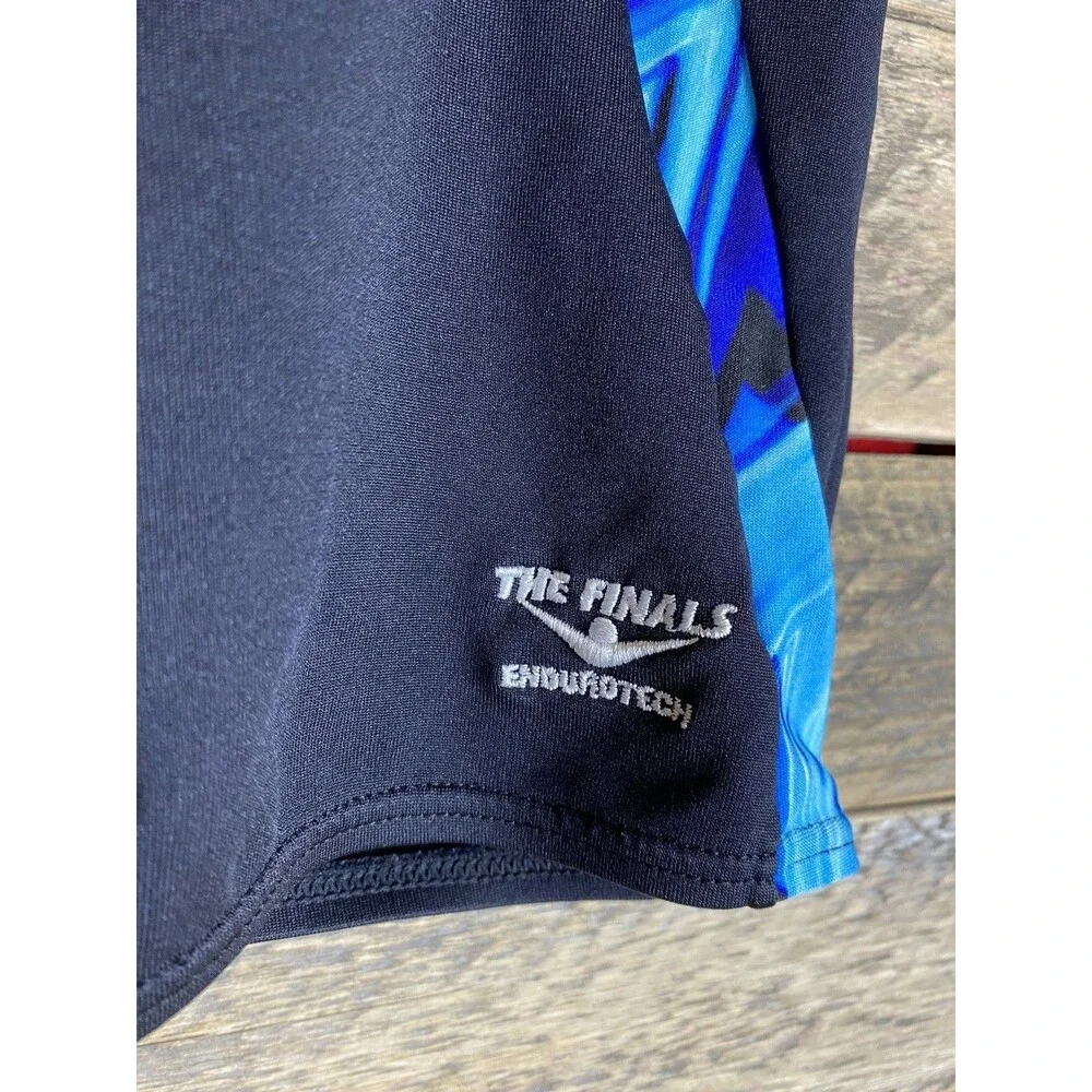 The Finals Men's Swim Jammers Black Blue Endurotech Sz 25